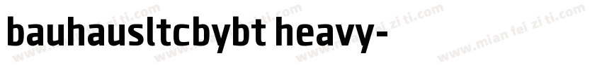 bauhausltcbybt heavy字体转换